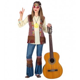 Disfraz de Hippie Paz para Niña Disfraz de Hippie Paz para Niña