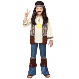 Disfraz de Hippie Paz para Niño Disfraz de Hippie Paz para Niño