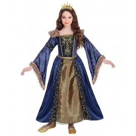 Disfraz Reina Medieval Lujo para Niña Disfraz Reina Medieval Lujo para Niña