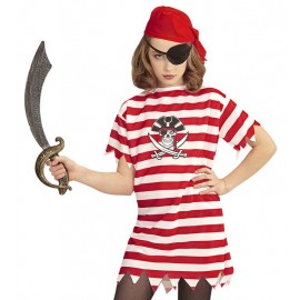 Camiseta y Parche Pirata Infantil