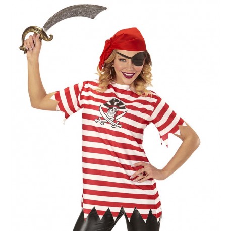 Camiseta y Parche Pirata para Adulto
