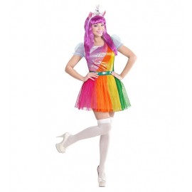 Disfraz de Unicornio Rainbow para Adulto Disfraz de Unicornio Rainbow para Adulto