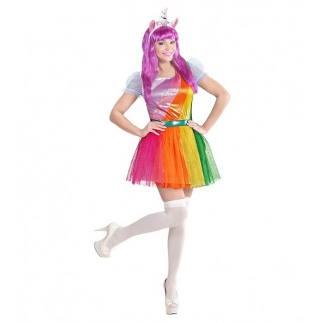 Disfraz de Unicornio Rainbow para Adulto