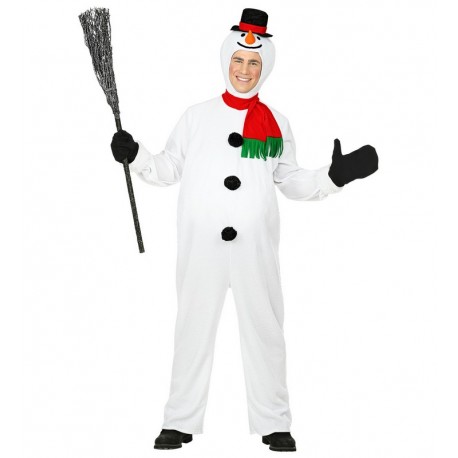 Disfraz Muñeco de Nieve Relleno Adulto