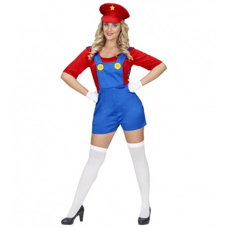 Disfraz de Fontanero Mario para Mujer