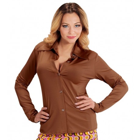 Camisa Mujer Años 70 Lisa