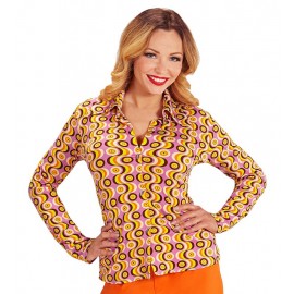 Camisa Mujer Años 70 Disco