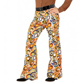 Pantalones Hombre Años 70 Color Pop