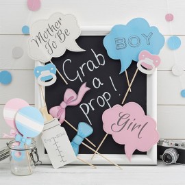 10 Accesorios de Photocall Baby Shower 10 Accesorios de Photocall Baby Shower