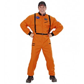 Disfraz de Astronauta Naranja para Adulto