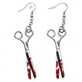 Pendientes Tijeras Ensangrentadas