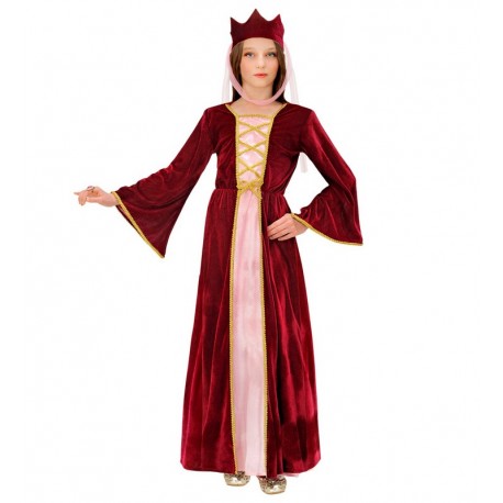 Disfraz Pequeña Reina Medieval Niña