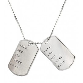 Collar Placas Militares Collar Placas Militares
