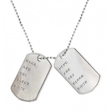 Collar Placas Militares