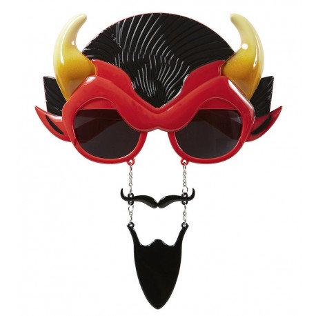 Gafas Diablo con Bigotes