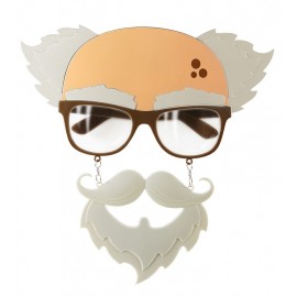 Gafas Anciano con Bigote y Perilla Gafas Anciano con Bigote y Perilla