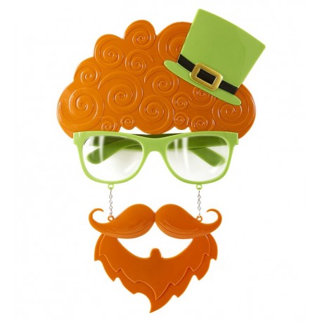 Gafas Fiesta de San Patricio con Bigotes y Perilla
