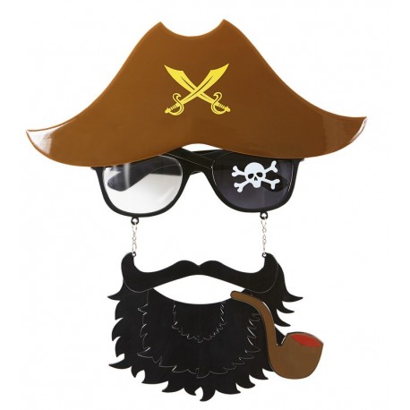 Gafas Capitán Pirata con Barba