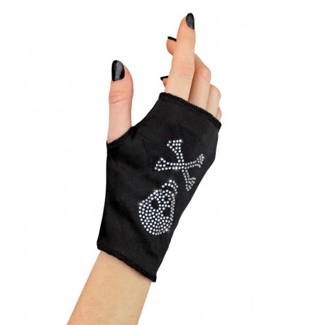 Guante Calavera Strass