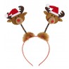 Tocado de Reno con Gorro de Papa Noel