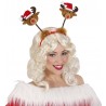 Tocado de Reno con Gorro de Papa Noel