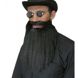 Barba y Bigotes Negros con Labios Barba y Bigotes Negros con Labios