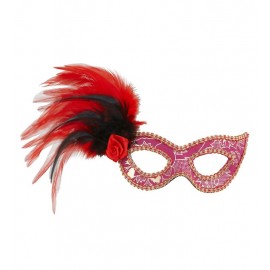 Antifaz Carnaval con Plumas Antifaz Carnaval con Plumas