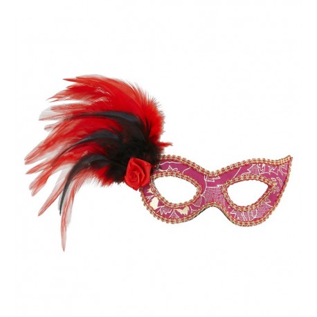 Antifaz Carnaval con Plumas