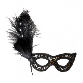 Antifaz Leopardo con Plumas y Strass Antifaz Leopardo con Plumas y Strass