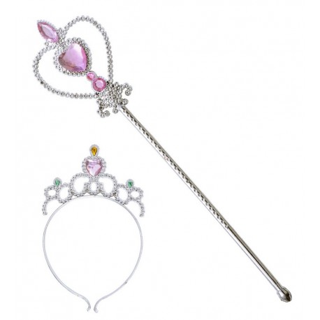 Tiara y Varita con Piedras