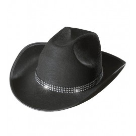 Sombrero Vaquero con Bordes Strass Sombrero Vaquero con Bordes Strass