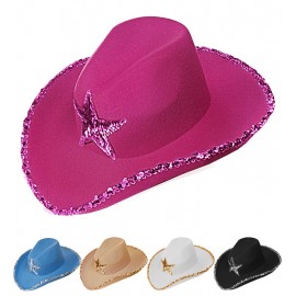 Sombrero Vaquero Brillo Maxi Estrella Sombrero Vaquero Brillo Maxi Estrella
