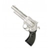 Pistola nera e argento