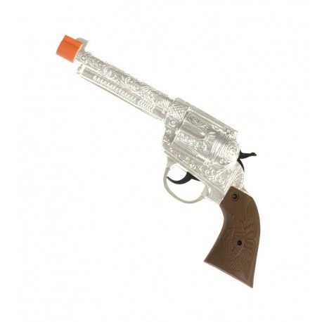 Pistola Vaquero Plateada Metalizada