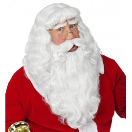 Peluca Papá Noel de Lujo con Barba y Bigotes