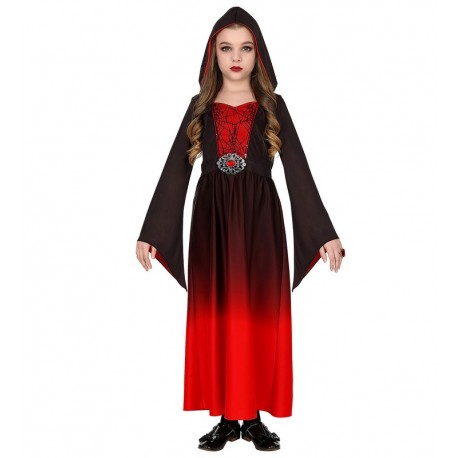 Disfraz de Dama Gotica Rojo Infantil