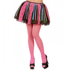 Tutu Disco Neon con Lazos y Encaje Rosa