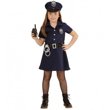 Disfraz de Chica Policía para Niña