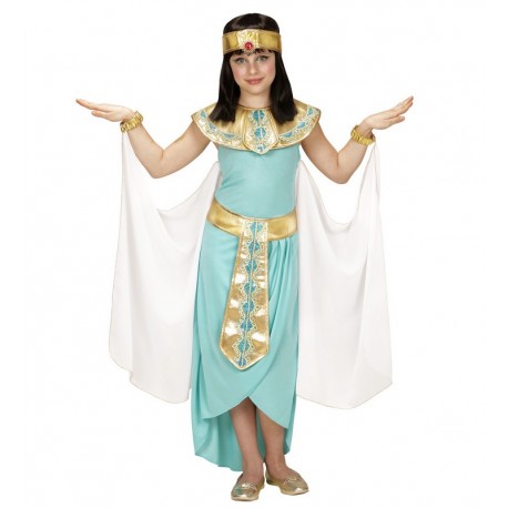 Disfraz Reina Egipcia Turquesa Niña