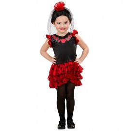 Disfraz de Pequena Flamenca Niña