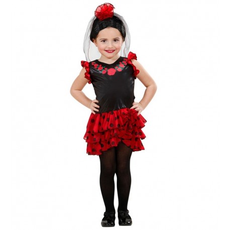 Disfraz de Pequena Flamenca Niña