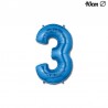 Globo Numero 3 Foil 35 cm
