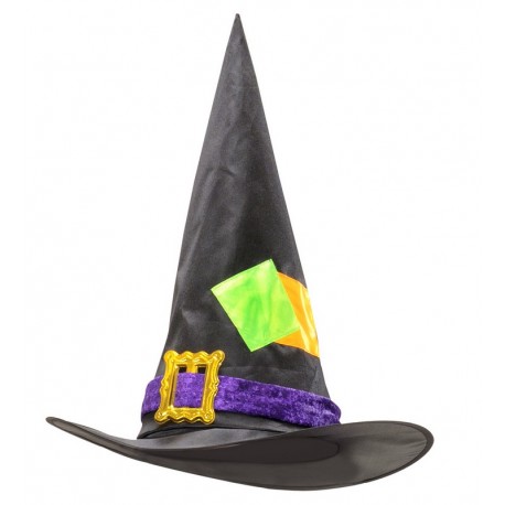 Sombrero Bruja con Parches Infantil