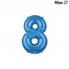 Globo Numero 8 Foil 35 cm