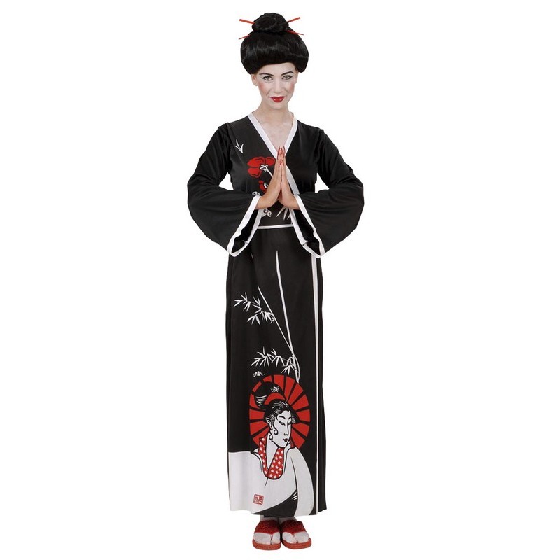 Kimono de japonesa-Disfraz para mujer, diseño de geisha talla única  B00L8SZEHW