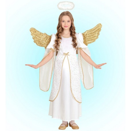 Disfraz de Ángel Dorado para Niña