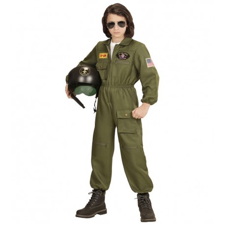 Disfraz de Piloto Jet de Combate Niño
