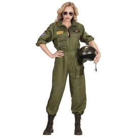 Disfraz Piloto Jet de Combate para Mujer