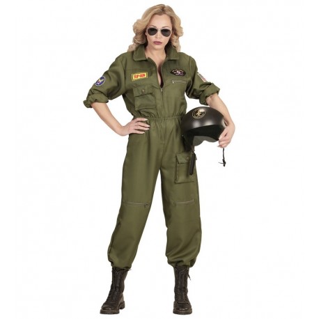 Disfraz Piloto Jet de Combate para Mujer