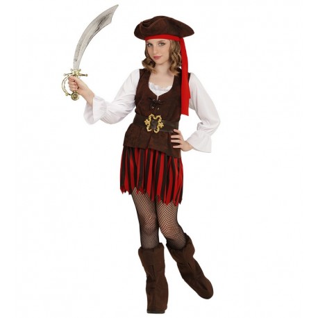 Disfraz de Mujer Pirata Del Caribe Infantil